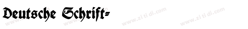 Deutsche Schrift字体转换